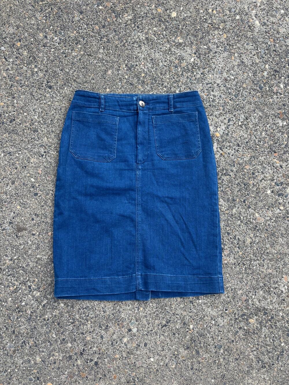 Maeve by Anthropologie Denim Pencil Skirt Dark Wash